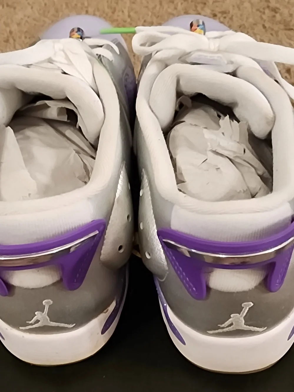 Men's White and Purple Jordan Golf Shoes- Brand:
